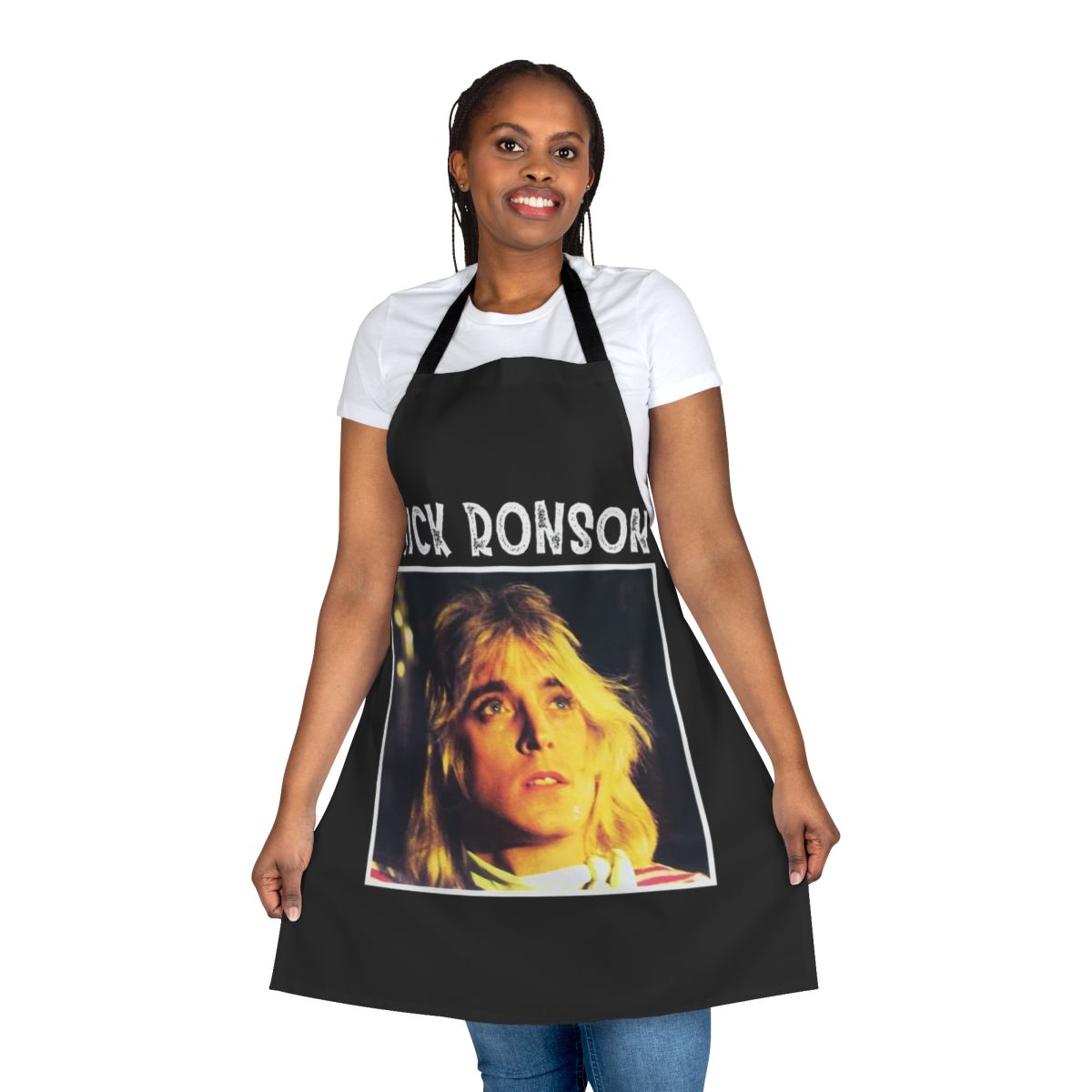 Mick Ronson inspired apron for guitar musicians and music lovers