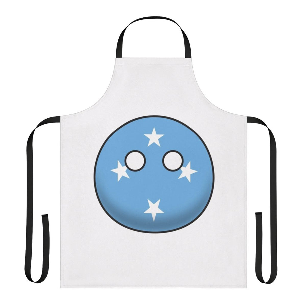 Micronesia Countryball Apron featuring the national flag design