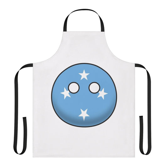 Micronesia Countryball Apron featuring the national flag design