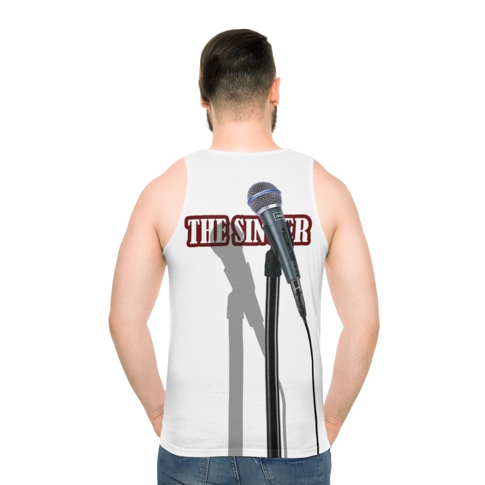 Microphone singer unisex tank top