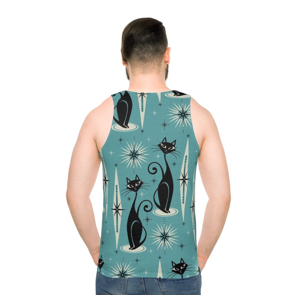 Mid Century Atomic Cats Unisex Tank Top
