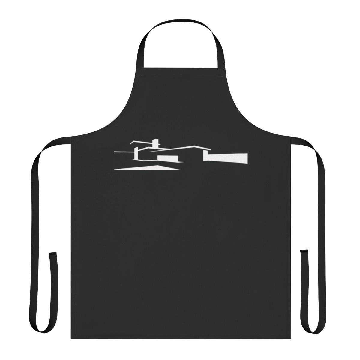 Apron featuring a design inspired by the iconic Kaufmann House designed by renowned architect Richard Neutra in Palm Springs, California.