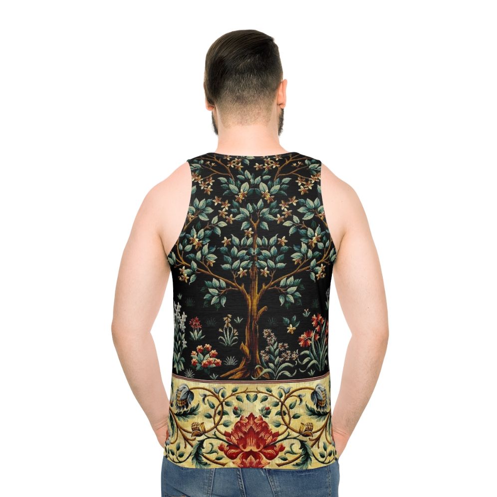 Midnight floral tapestry unisex tank top