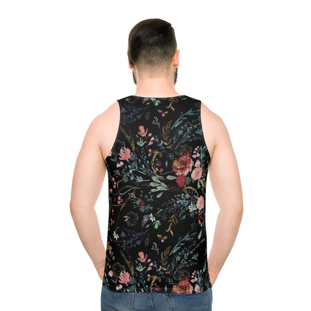 Midnight Floral Unisex Tank Top
