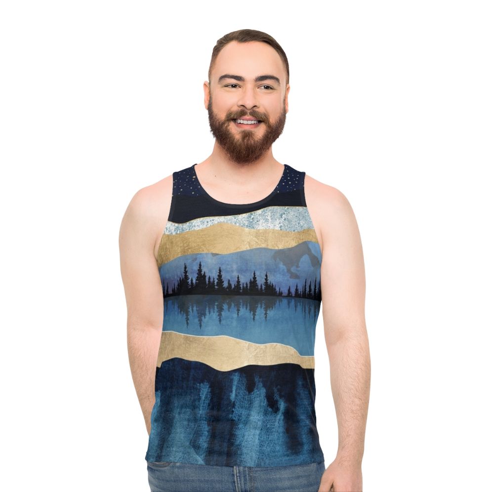 Midnight Lake Unisex Celestial Nature Tank Top