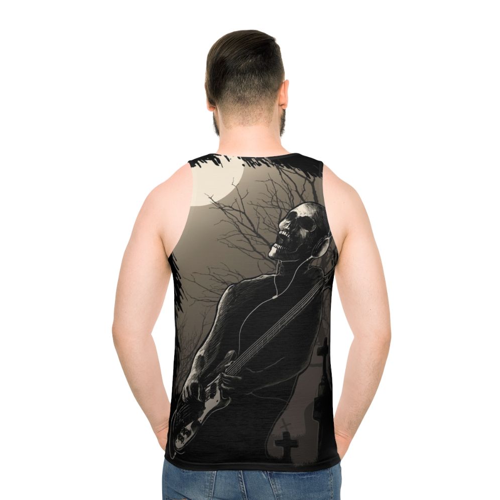 Midnight Rock Unisex Guitar Skull Tank Top