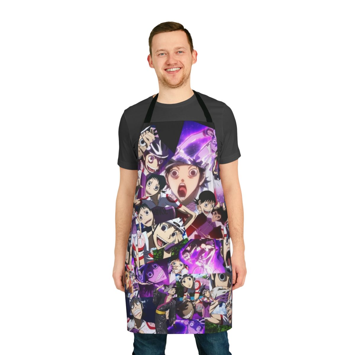Midousuji Inspired Anime Apron with Cycling and Bike Anime Motifs