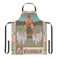 Midsommar-inspired apron with floral design, perfect for horror movie fans