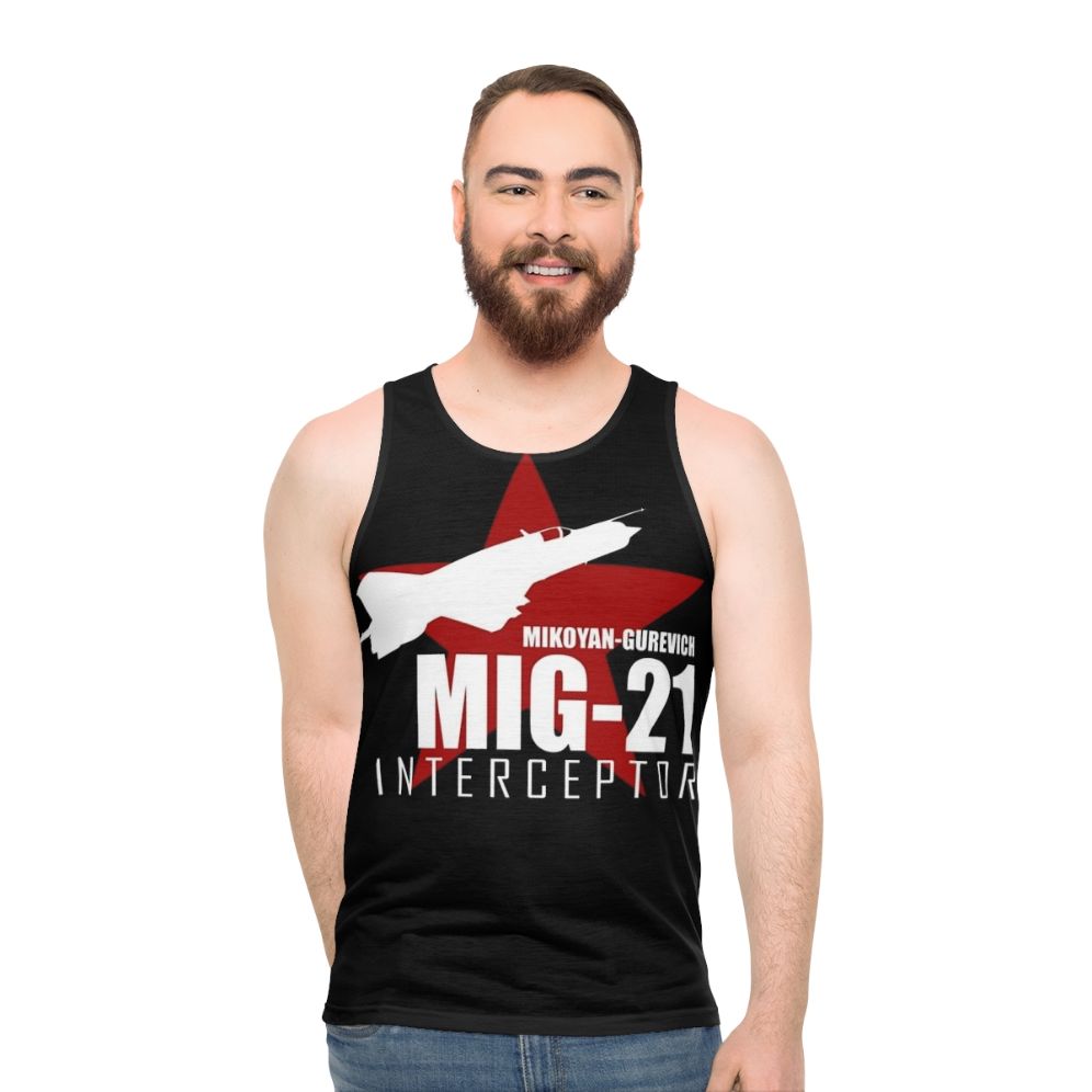 Mig 21 Russian Air Force Unisex Tank Top
