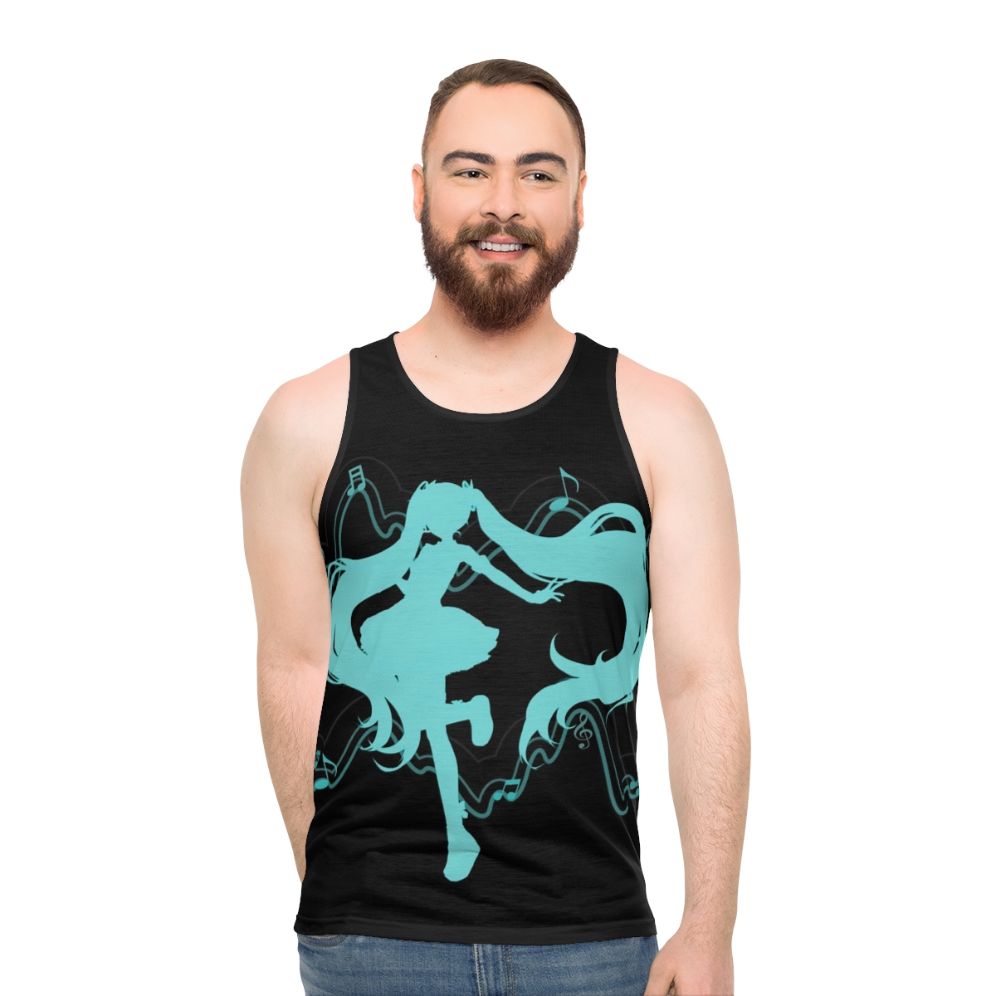 Miku Hatsune Vocaloid Inspired Unisex Tank Top