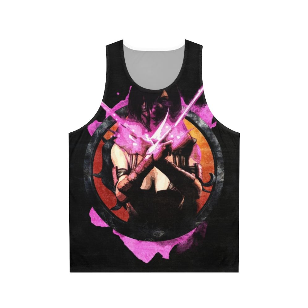 Mileena Mortal Kombat unisex pink grunge gaming tank top