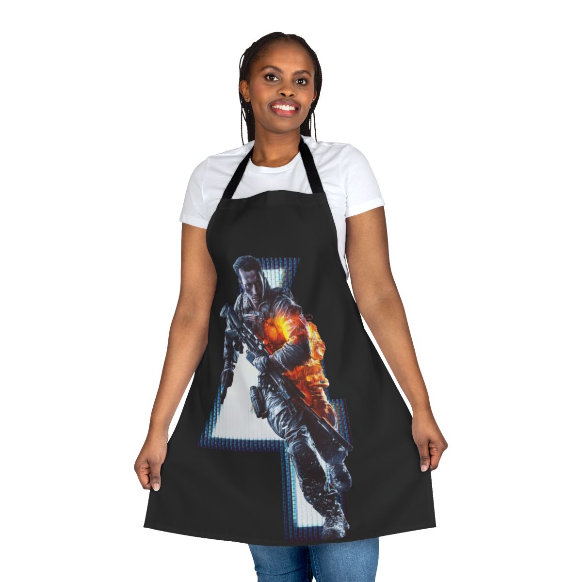 Military-themed Battlefield-inspired cooking apron