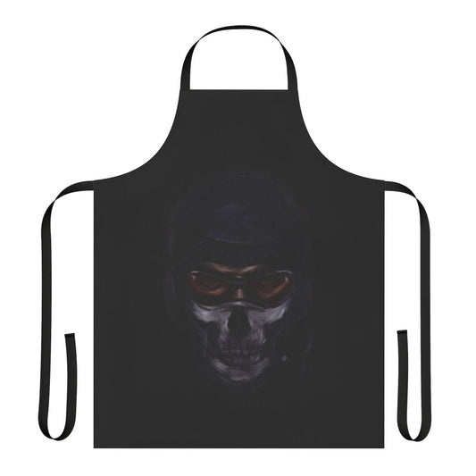 Cod MW2-themed apron with military and gaming elements