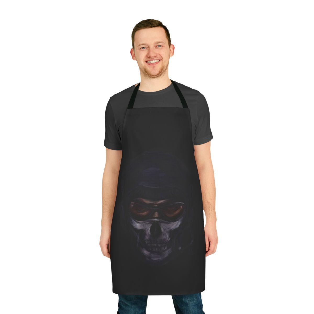 Cod MW2-themed apron with military and gaming elements