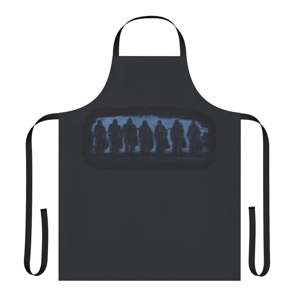 An apron featuring a frogman or navy seal design, perfect for military, tactical, or patriotic wear.