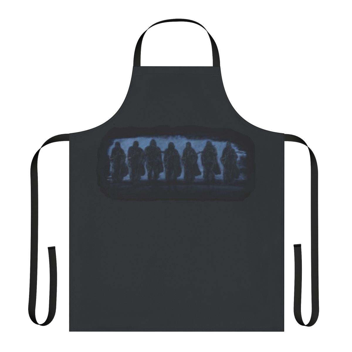 An apron featuring a frogman or navy seal design, perfect for military, tactical, or patriotic wear.