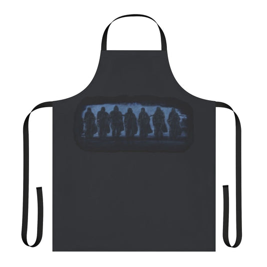 An apron featuring a frogman or navy seal design, perfect for military, tactical, or patriotic wear.