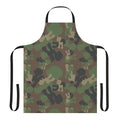 Military-style woodland camouflage apron with My Little Pony-inspired design
