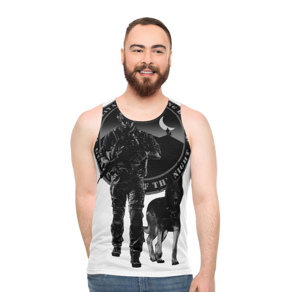 Unisex military working dog "Guardians of the Night" tank top