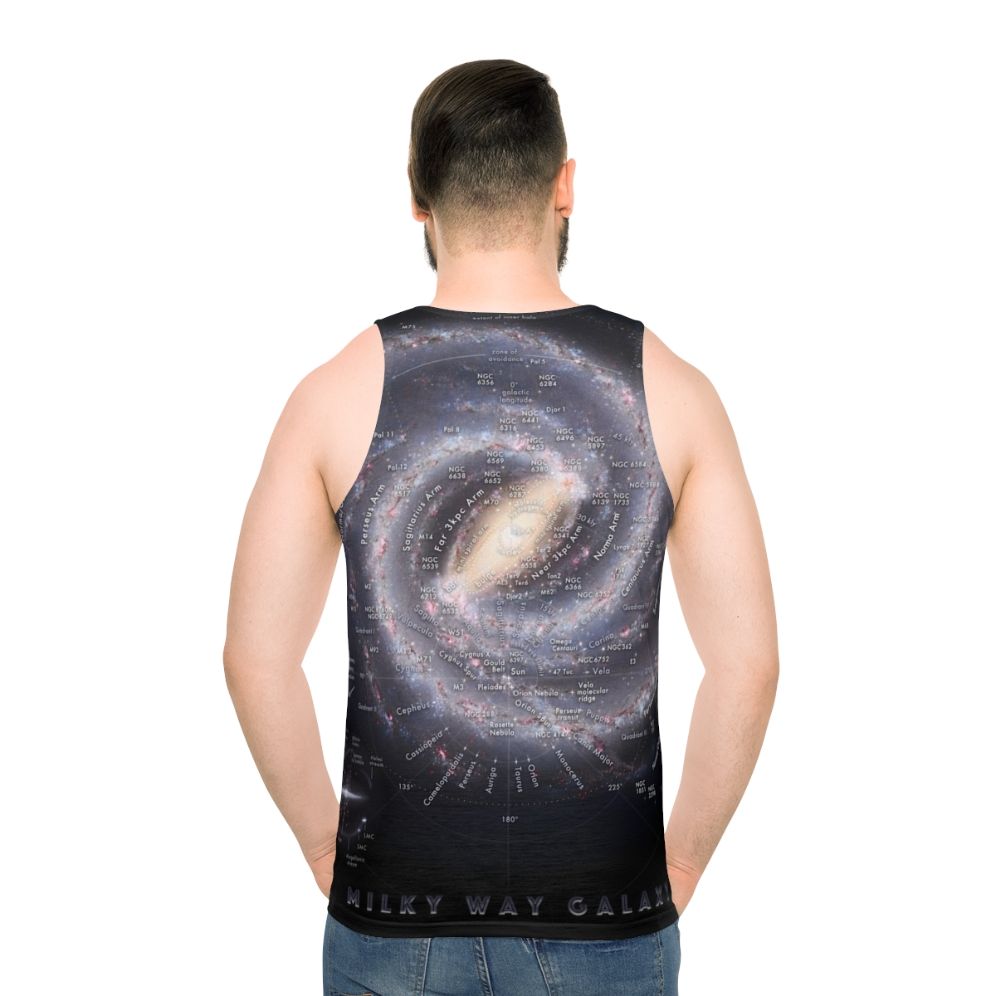 Milky Way Galaxy Map Unisex Tank Top