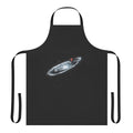 Milky Way galaxy themed apron with planet and star designs