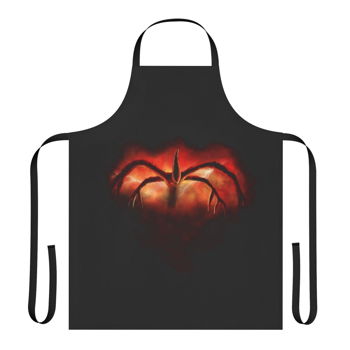 Mind Flayer Stranger Things themed apron with Upside Down and Demogorgon graphics