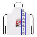 A classic Mini Cooper themed apron for car enthusiasts and vintage car lovers.