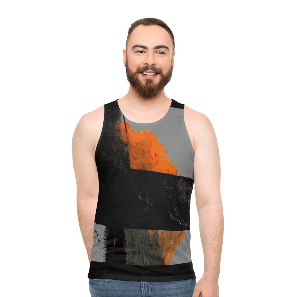 Minimalist abstract modern unisex tank top