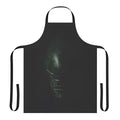 A minimalist apron featuring an alien-inspired design, perfect for movie fans and sci-fi enthusiasts.