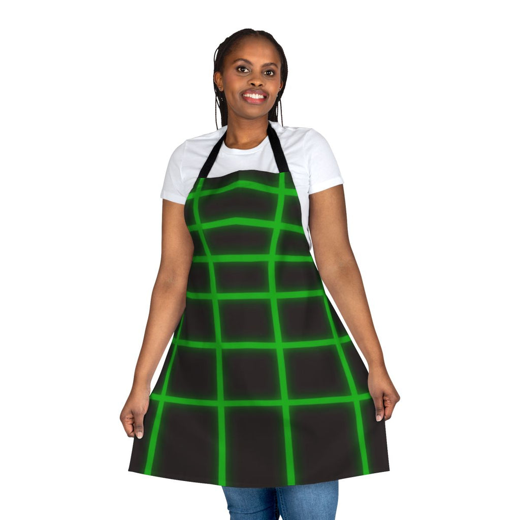 Minimalist apron with a sleek, industrial-inspired design for music enthusiasts