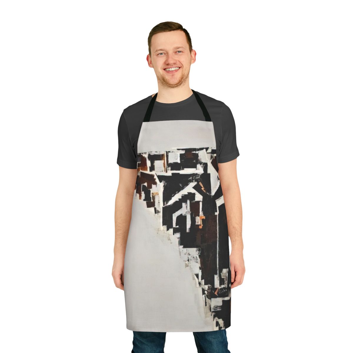 Minimalist apron with color field design inspired by guitar virtuoso Martin Barre of the progressive rock band Jethro Tull