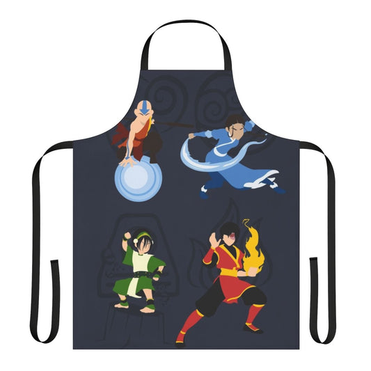 Minimalist apron with negative space design inspired by Avatar: The Last Airbender