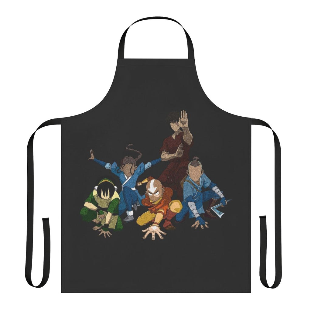 Minimalist avatar the last airbender design on an apron