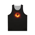 Minimalist black hole unisex tank top