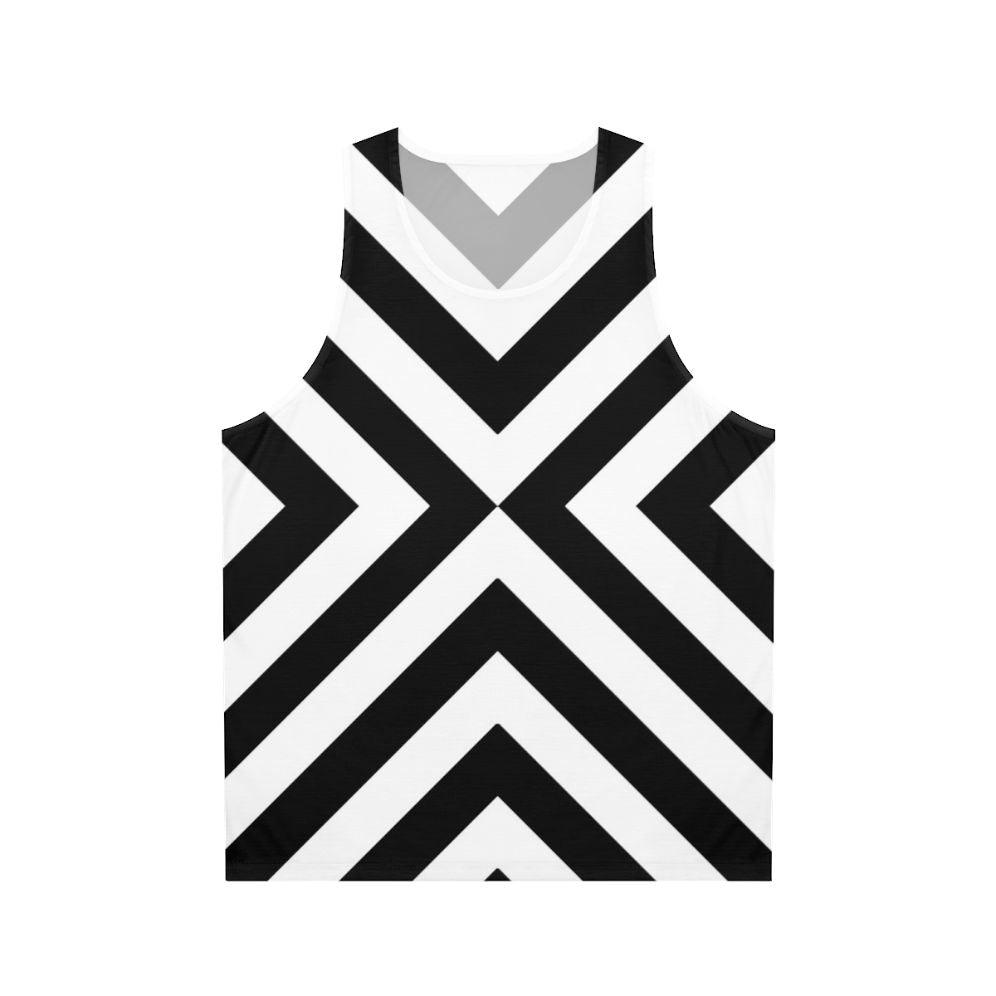 Minimalist bold stripe unisex tank top