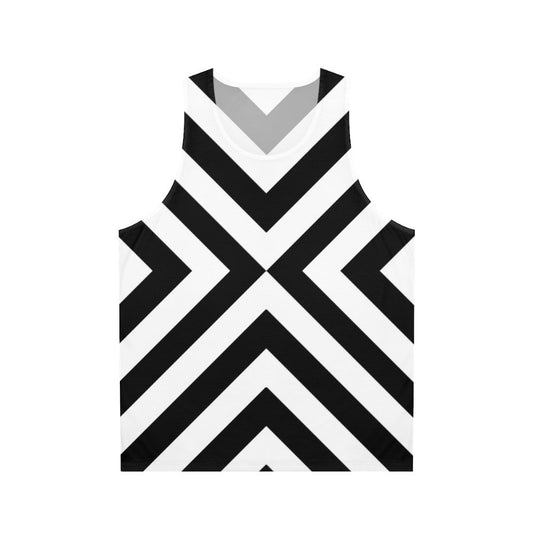 Minimalist bold stripe unisex tank top
