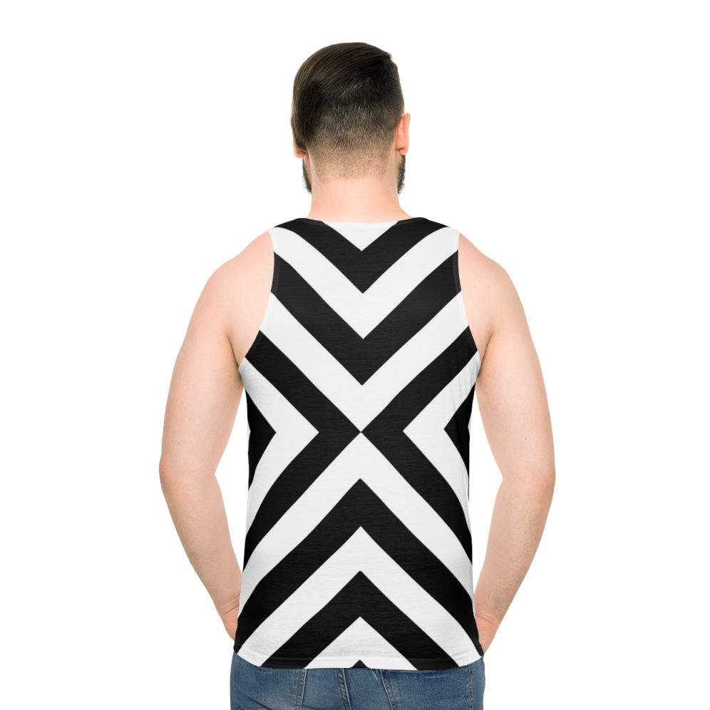 Minimalist bold stripe unisex tank top