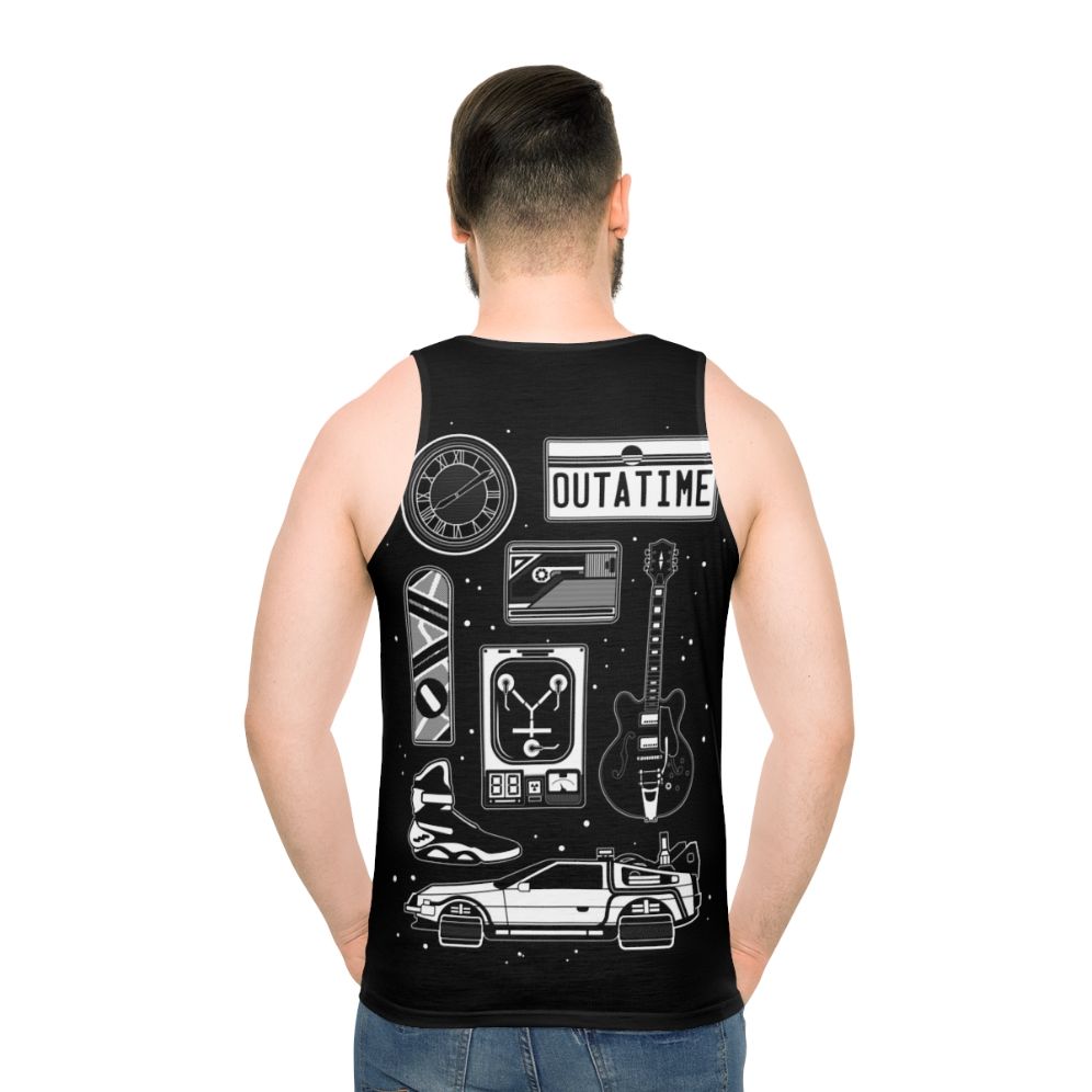 Minimalist Back to the Future Icon Set Unisex Tank Top