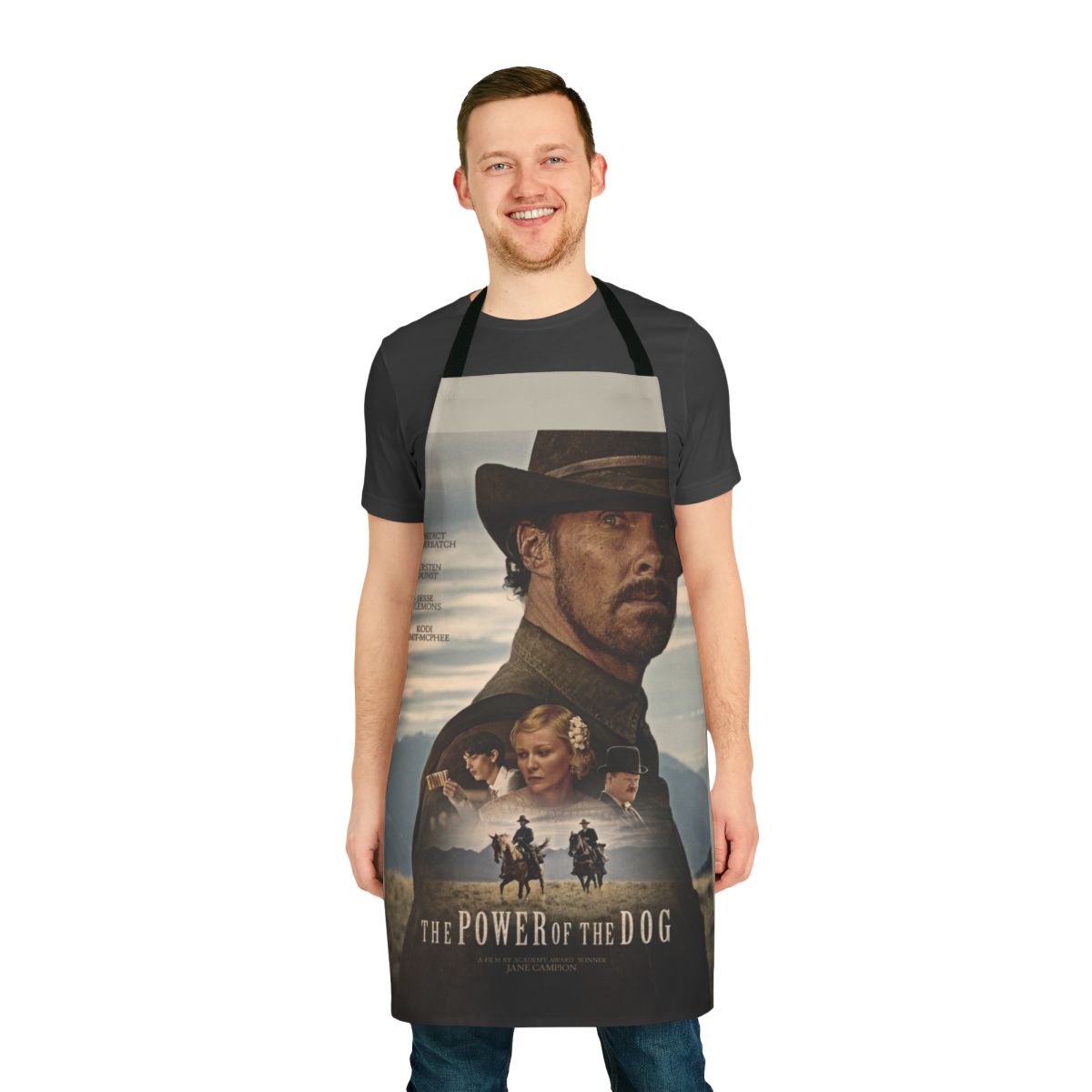 Minimalist and modern apron inspired by the film 'The Power of the Dog'