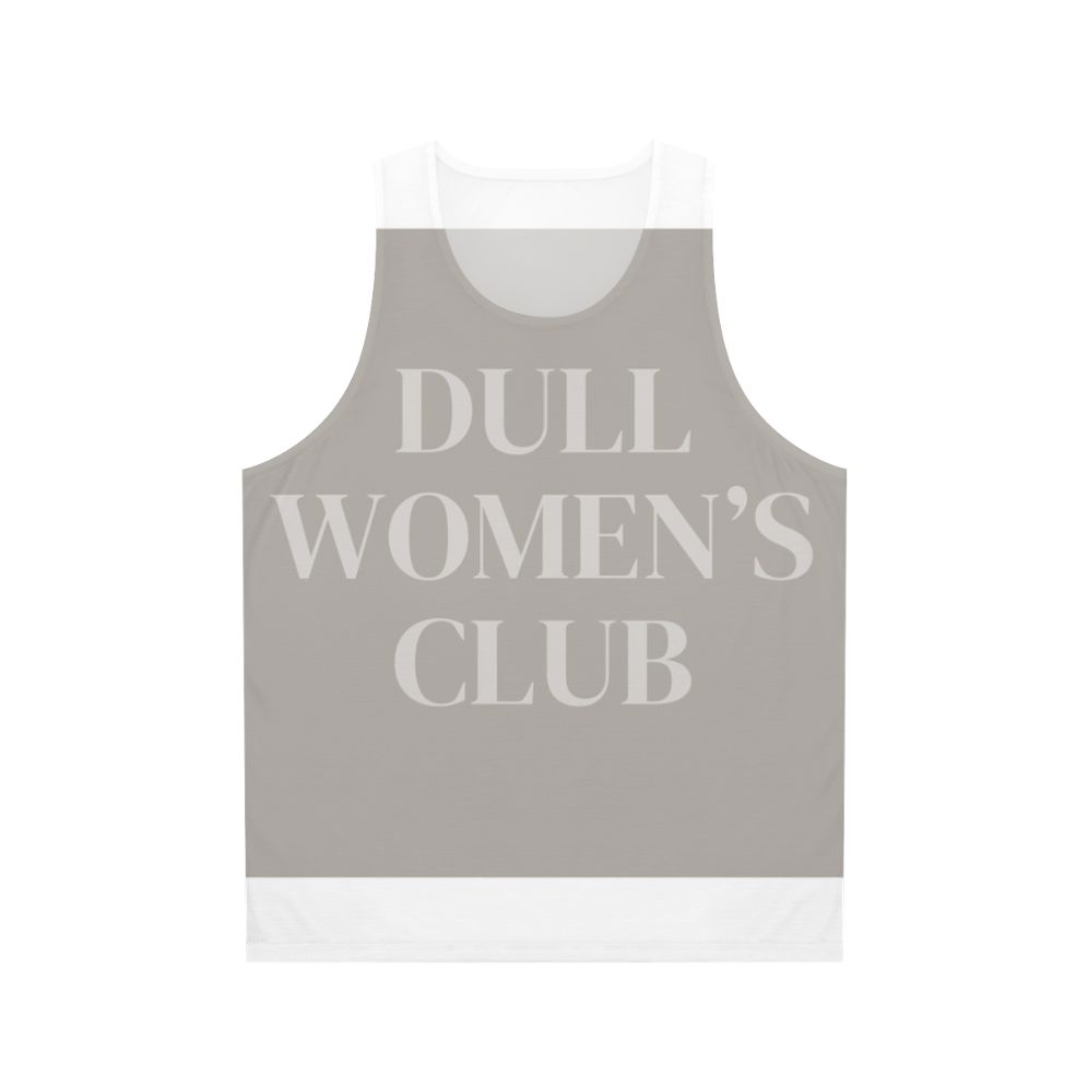 Minimalist "Dull Women's Club" unisex tank top