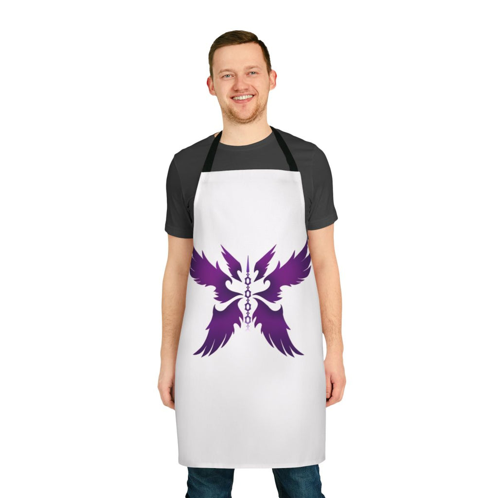 Minimalist fantasy apron featuring Morgana from League of Legends
