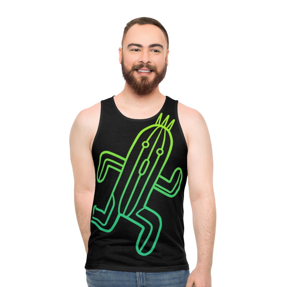 Minimalist Final Fantasy Cactuar Tank Top