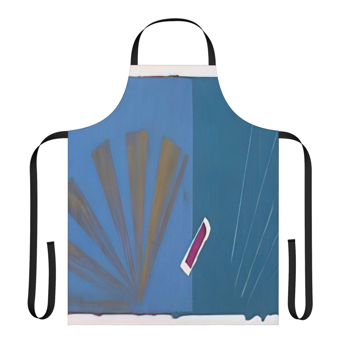 Minimalist apron featuring geometric abstract vector art inspired by the work of American artist Sol Lewitt