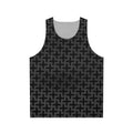 Minimalist geometric pattern unisex tank top