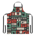 Minimalist apron featuring the name and silhouette of Japanese author Haruki Murakami