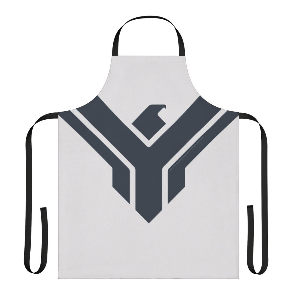 Light grey apron with the House Atreides hawk logo, a minimalist design inspired by the Dune sci-fi franchise.