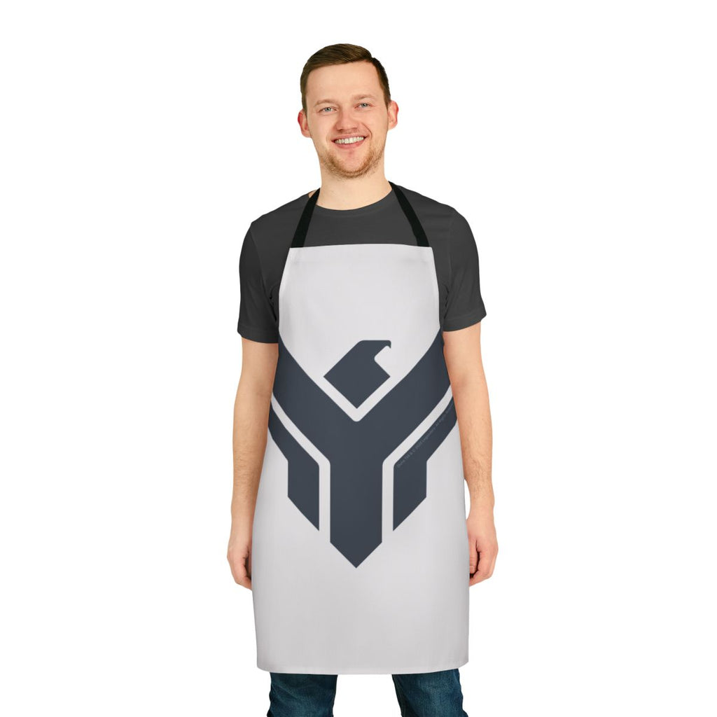 Light grey apron with the House Atreides hawk logo, a minimalist design inspired by the Dune sci-fi franchise.