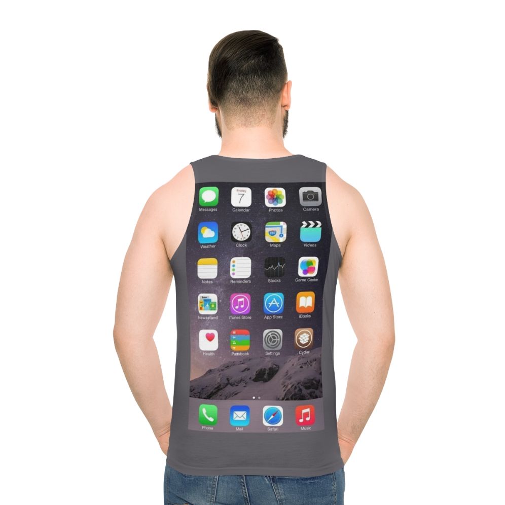 Minimalist Iphone Homescreen Unisex Tank Top