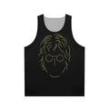 Minimalist John Lennon Yellow Tank Top