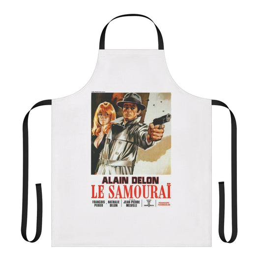 Stylish apron inspired by the iconic French film "Le Samourai" featuring Alain Delon